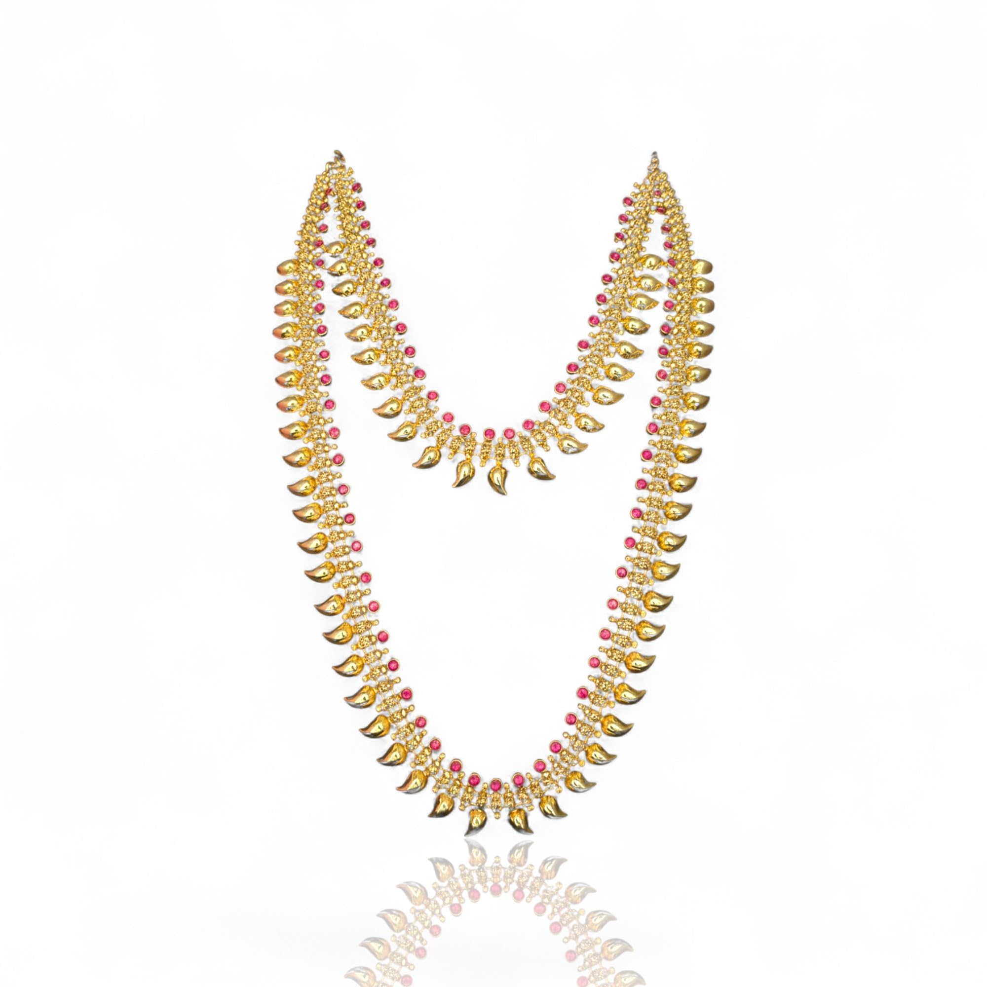 Mango Style Necklace attached Adjustable Back Chain | Great for Special Gatherings |